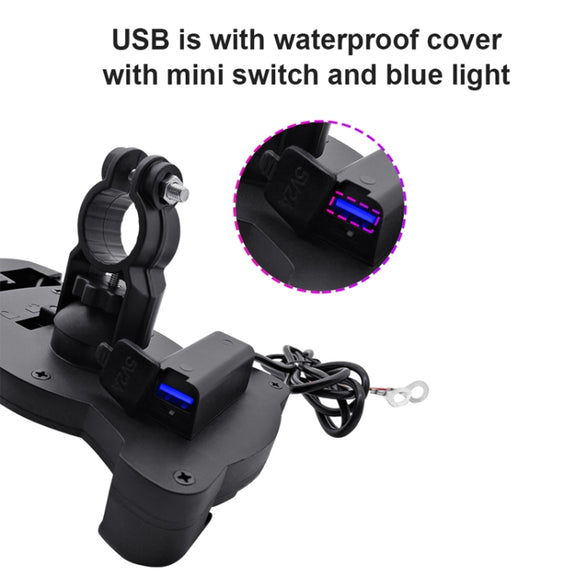 Motorcycle Sunshade Rainproof Mobile Phone Holder, Shape: Mirror Holder  No Charge