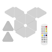 12pcs /Set Triangle Splicing Intelligent Sound Control Quantum Light Atmosphere Lighting With Remote Control, US Plug(Bluetooth Model)