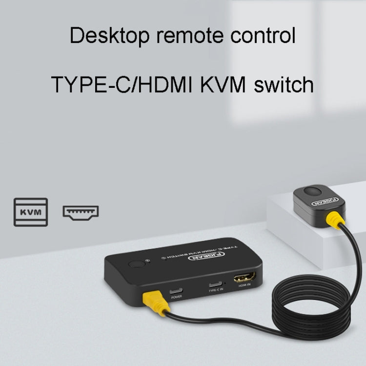 FJGEAR FJ-TYH201 Type-C / HDMI KVM Switch With Desktop Controller