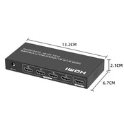 FJGEAR FJ-401HK 4 Ports HDMI KVM Video Splitter With IR Remote Controller