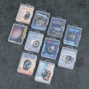 100pcs /Pack Luggage Shape Packaging Box PVC Transparent Package Box For Watch Case Lens Film, Spec: 16