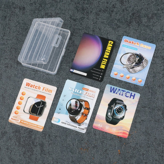 100pcs /Pack Luggage Shape Packaging Box PVC Transparent Package Box For Watch Case Lens Film, Spec: 16