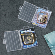 100pcs /Pack Luggage Shape Packaging Box PVC Transparent Package Box For Watch Case Lens Film, Spec: 16