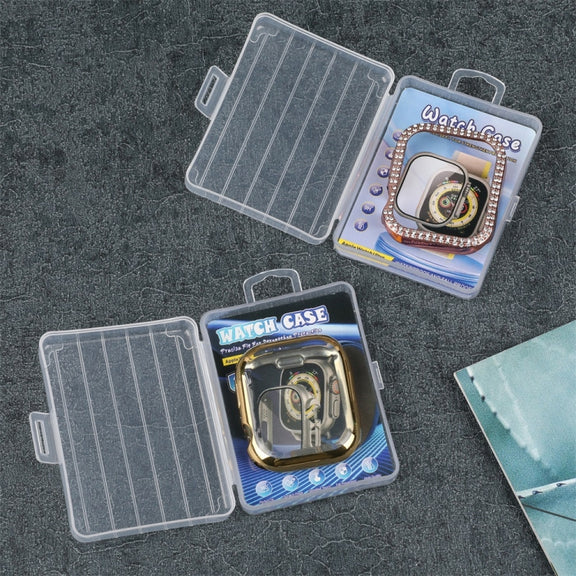 100pcs /Pack Luggage Shape Packaging Box PVC Transparent Package Box For Watch Case Lens Film, Spec: 16