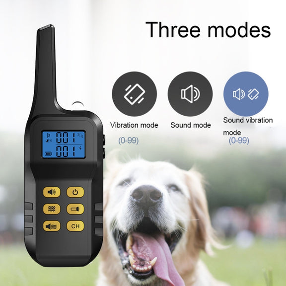 Dog Training Device Automatic Bark Stopper Dog Training Electronic Collar, Style: For-Three-Dog(Yellow)