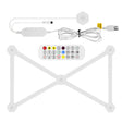 6 pcs /Set LED WIFI Graffiti Bluetooth Smart Splicing Quantum Light DIY Atmosphere Lighting With Remote Control, US Plug(White) - Novelty Lighting by PMC TechLife | Online Shopping South Africa | PMC TechLife | Buy Now Pay Later Mobicred