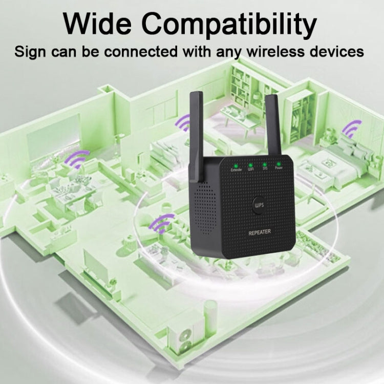 2.4G 300M Wifi Repeater Wifi Extender Wifi Amplifier With 1 LAN Port US Plug