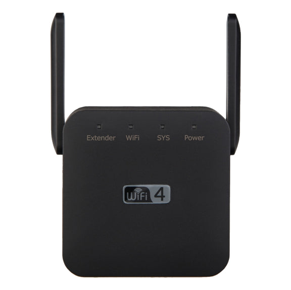 2.4G 300M Wi-Fi Amplifier Long Range WiFi Repeater Wireless Signal Booster US Plug Black