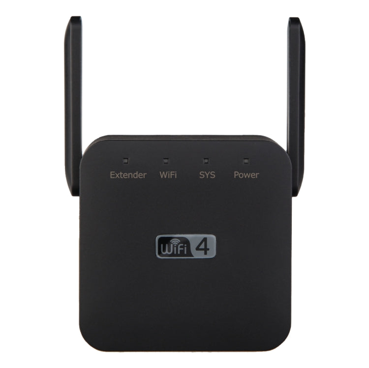 2.4G 300M Wi-Fi Amplifier Long Range WiFi Repeater Wireless Signal Booster EU Plug Black