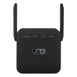 2.4G 300M Wi-Fi Amplifier Long Range WiFi Repeater Wireless Signal Booster EU Plug Black - Broadband Amplifiers by PMC TechLife | Online Shopping South Africa | PMC TechLife