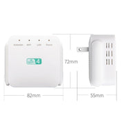 2.4G 300M Wi-Fi Amplifier Long Range WiFi Repeater Wireless Signal Booster US Plug Black