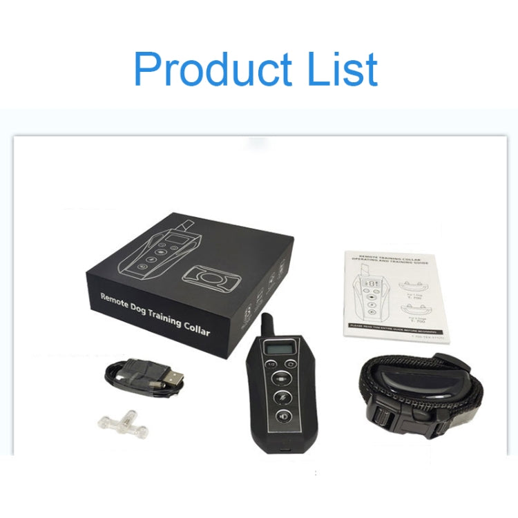 Intelligent Electronic Remote Control Dog Training Device Pet Training Shock Collar Bark Stopper, Style: T700