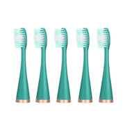 Electric Dental Scaler Accessories Replacement Head, Color: 5pcs Toothbrush Head Green