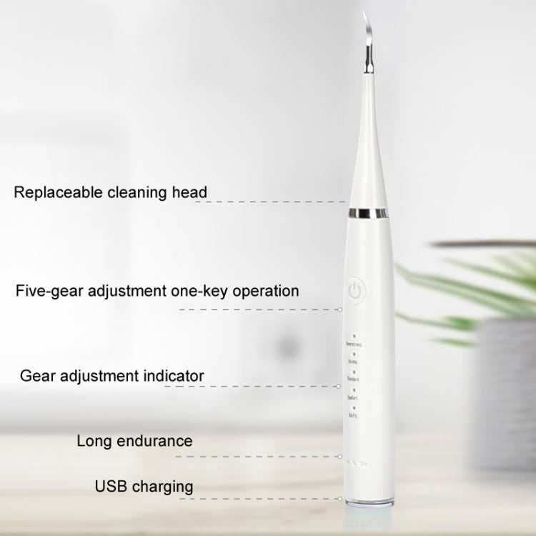 6 In 1 Electric Dental Scaler Calculus Removal Teeth Cleaning Set, Color: Green Basic