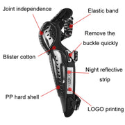 GHOST RACING Motorcycle Protective Gear Off-road Racing Knee Pads Elbow Pads(For Winter)