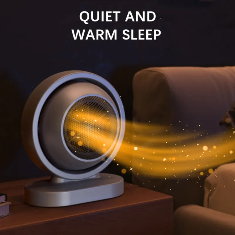 380W Earth Little Sun Heater Home Energy Saving Electric Stove Desktop Mini Heater  EU Plug(Gray)