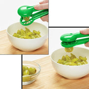 Grape Slicer Convenient Household Blueberry Strawberry Slicer Kitchen Tools(Green)