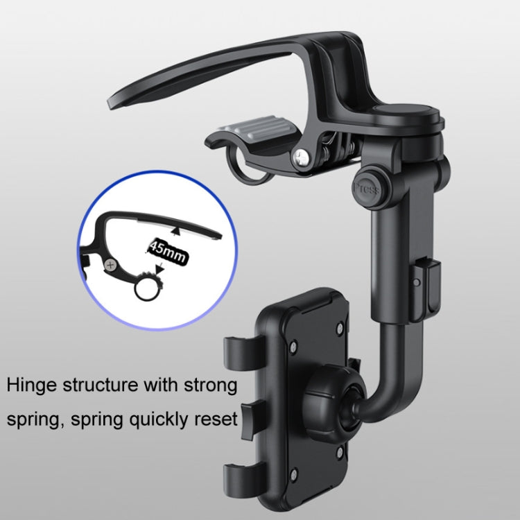 Car Sun Visor Clamp Multi-function Dashboard Mobile Phone Holder(Black)