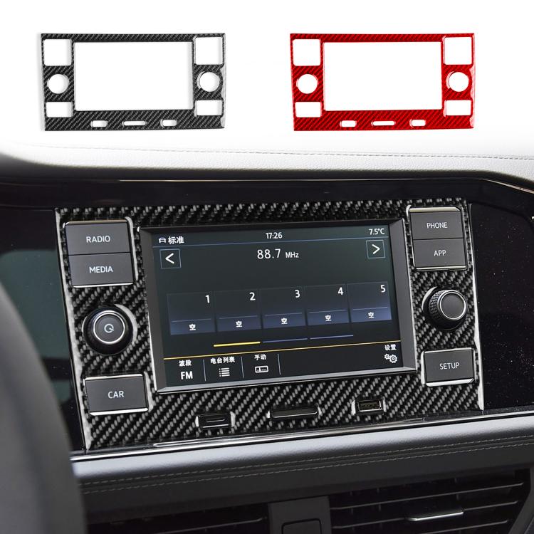 For Volkswagen Sagitar 2019-2023 Left-hand Drive Multimedia Panel Sticker(Black)