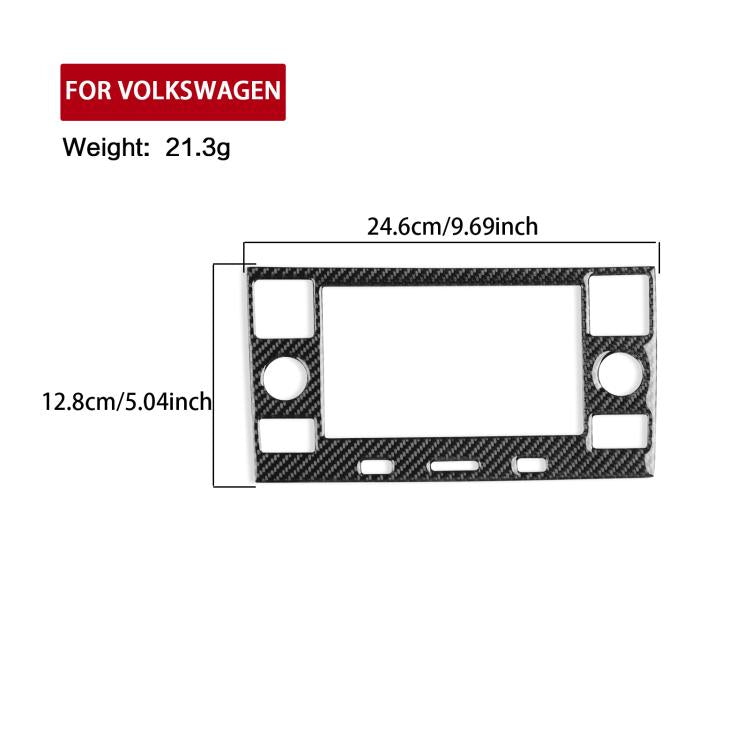 For Volkswagen Sagitar 2019-2023 Left-hand Drive Multimedia Panel Sticker(Black)