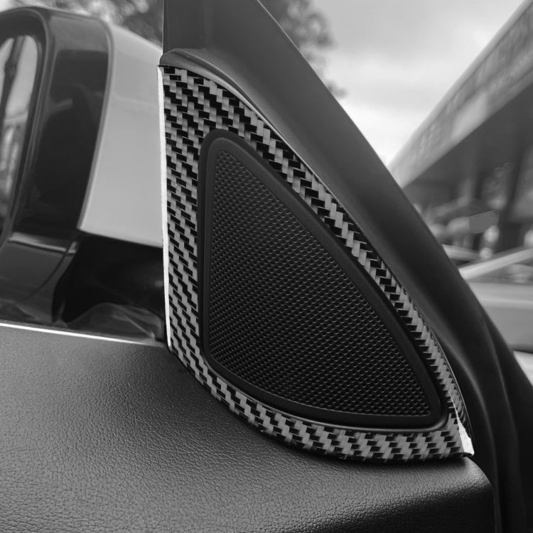 For Jaguar F-TYPE 2013+ Universal Inner A-pillar Speaker Cover For Both Left And Right Driving(Black)