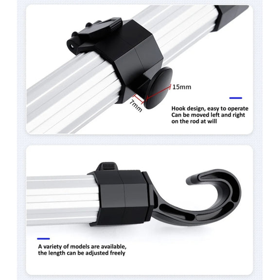 3 in 1 Car Mobile Phone Holder Computer Holder Universal Aluminum Tube With Hook