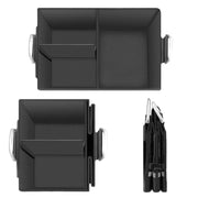Car Trunk Storage Box Oxford Cloth Folding Organizer With Reflective Strips, Color: Small Gray