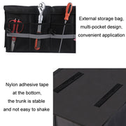 Car Trunk Storage Box Oxford Cloth Folding Organizer With Reflective Strips, Color: Small Gray