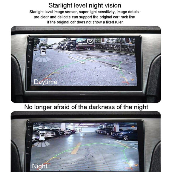 Universal Reversing Camera HD Wide Angle 12V Water-resistant Starlight Night Vision Car Camera(Black)