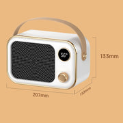 1200W Electric Heater Winter Hand Warmer with Screen Display,EU Plug(Mint Green)