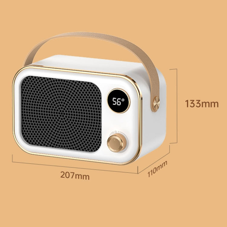 1200W Electric Heater Winter Hand Warmer with Screen Display,EU Plug(Mint Green)
