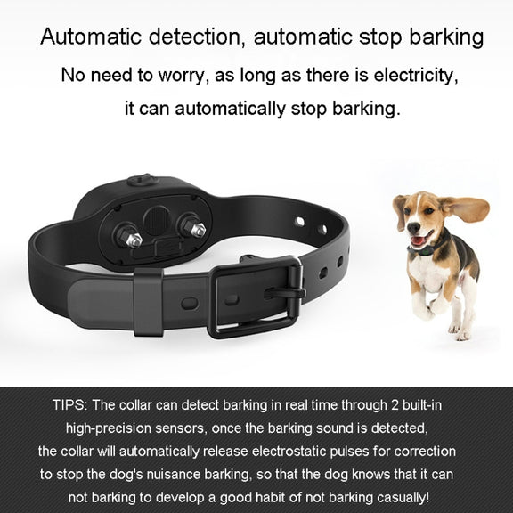 Auto Stop Barker Pet Shock Collar Dog Trainer(Orange)