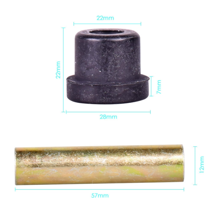Golf Cart Front And Rear Steel Plate Rubber Sleeve Iron Sleeve Kit Leaf Spring Bushings, Specification: Iron Sleeve