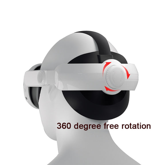 For Meta Quest 3 VR  iplay Head Strap Reduce Pressure Adjustable Headband(White)
