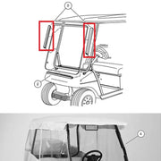 2pcs 32cm For Club Car One Piece Folding Windshield Tab Golf Cart Accessories 101444101