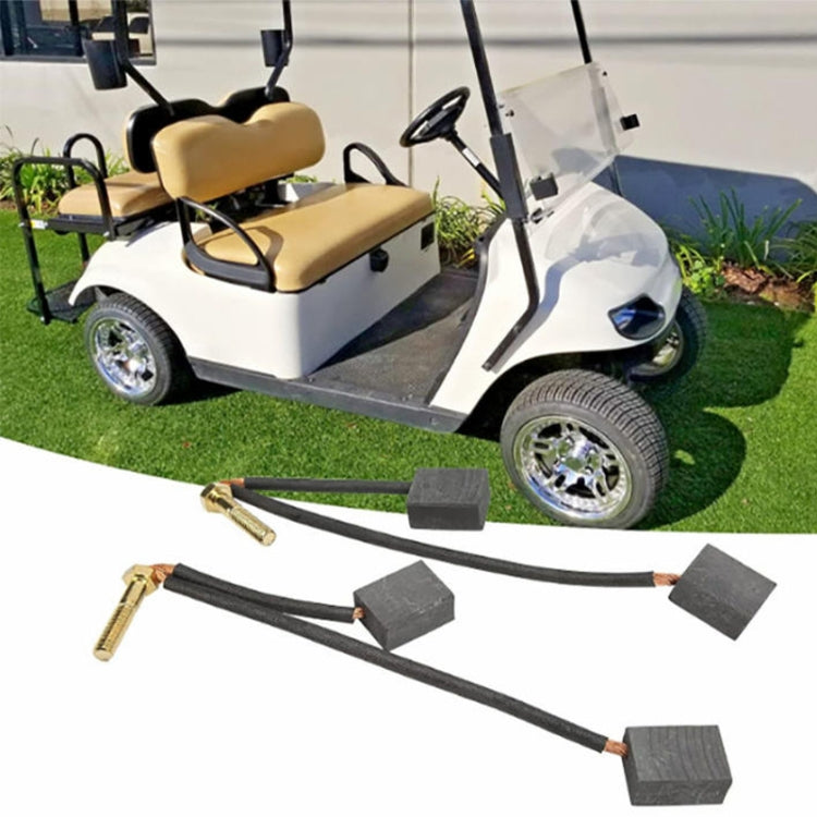 2pcs /Set For Club Car / EZGO Golf Cart 3.3 Motor Carbon Brushes, Specification: Carbon Brush
