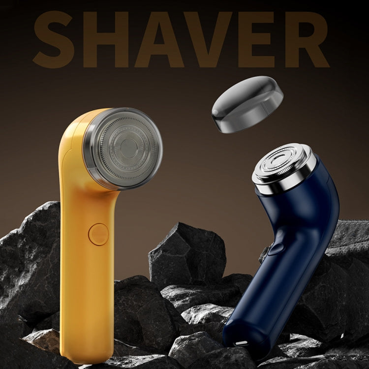 Rechargeable Travel Electric Shaver Portable Elbow Mini Floating Head Shaver(Black)