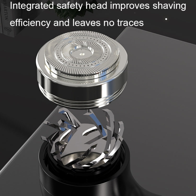 Rechargeable Travel Electric Shaver Portable Elbow Mini Floating Head Shaver(Black)