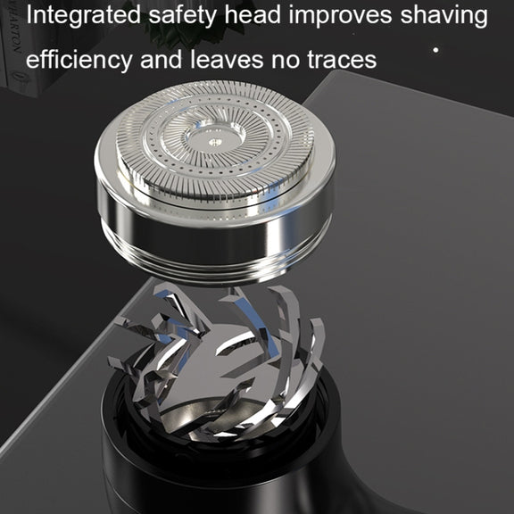 Rechargeable Travel Electric Shaver Portable Elbow Mini Floating Head Shaver(Orange)