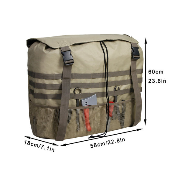 Outdoor Camping Off-road Vehicle Spare Tire Tool Miscellaneous Storage Bag, Color: Black