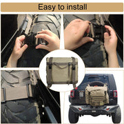 Outdoor Camping Off-road Vehicle Spare Tire Tool Miscellaneous Storage Bag, Color: Khaki