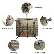 Outdoor Camping Off-road Vehicle Spare Tire Tool Miscellaneous Storage Bag, Color: Black