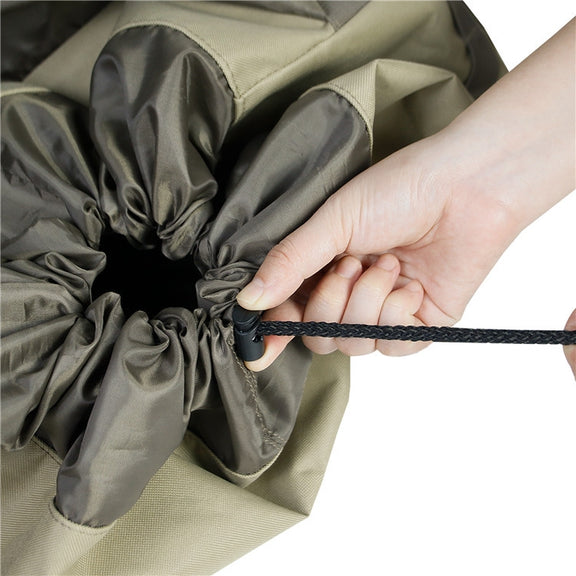 Outdoor Camping Off-road Vehicle Spare Tire Tool Miscellaneous Storage Bag, Color: Khaki