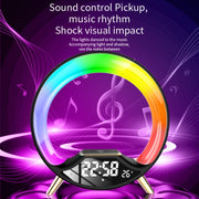 S528 Multifunctional Wireless Charging Bluetooth Speaker with RGB Light & White Noise & Simulated Sunrise(White)