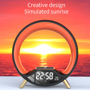 S528 Multifunctional Wireless Charging Bluetooth Speaker with RGB Light & White Noise & Simulated Sunrise(White)