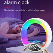 S528 Multifunctional Wireless Charging Bluetooth Speaker with RGB Light & White Noise & Simulated Sunrise(White)