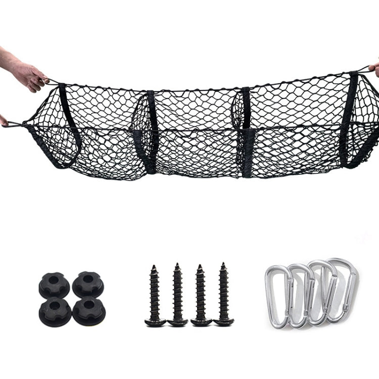 Pickup Truck Three-dimensional Net Bag Off-road Vehicle Trunk Luggage Net Bag, Size: 90x30cm(Three Pocket)