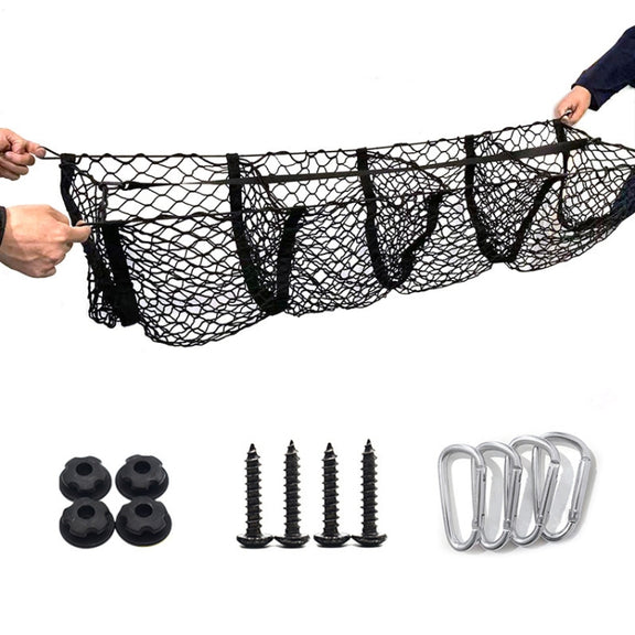 Pickup Truck Three-dimensional Net Bag Off-road Vehicle Trunk Luggage Net Bag, Size: 90x30cm(Four Pocket)