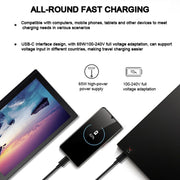 Lenovo Thinkplus 65W Foldable Power Adapter + USB-C/Type-C Cable Set For Mobile Phone Tablet,CN Plug