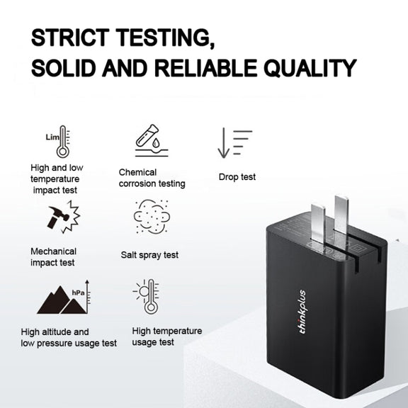 Lenovo Thinkplus 65W Foldable Power Adapter + USB-C/Type-C Cable Set For Mobile Phone Tablet,CN Plug